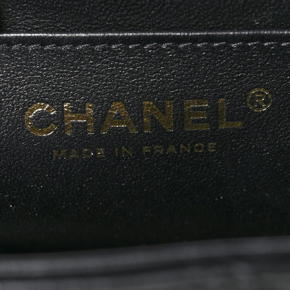 Chanel Lambskin Quilted Mini Top Handle Rectangular Flap Black 7 of 11