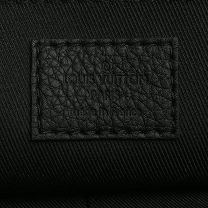 Louis Vuitton Shadow Calfskin Monogram Pochette Voyage Souple Black 6 of 6