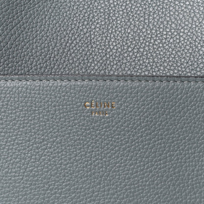 Celine Soft Grained Calfskin Sangle Bucket Bag Storm 7 of 9