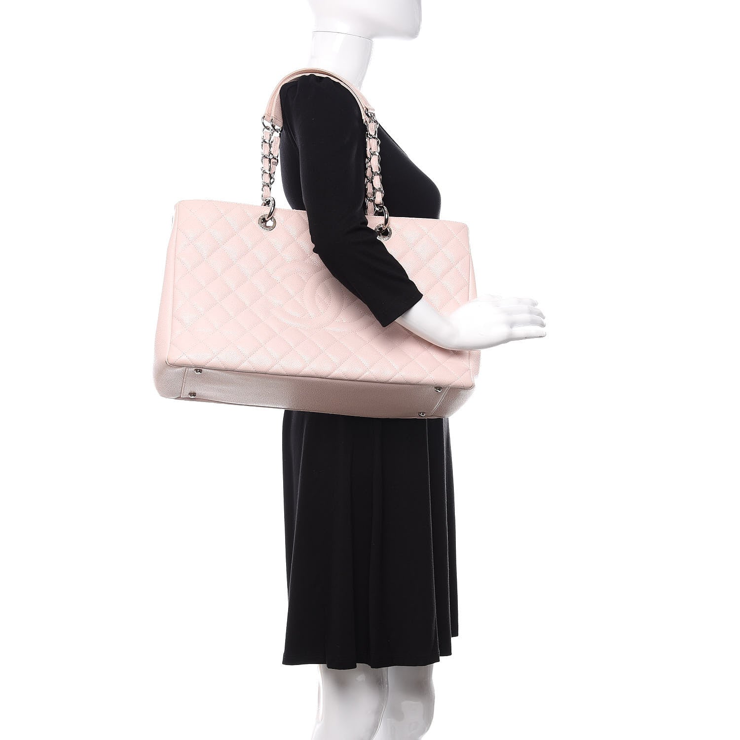 Chanel Caviar XL Grand Shopping Tote GST Light Pink 2 of 10