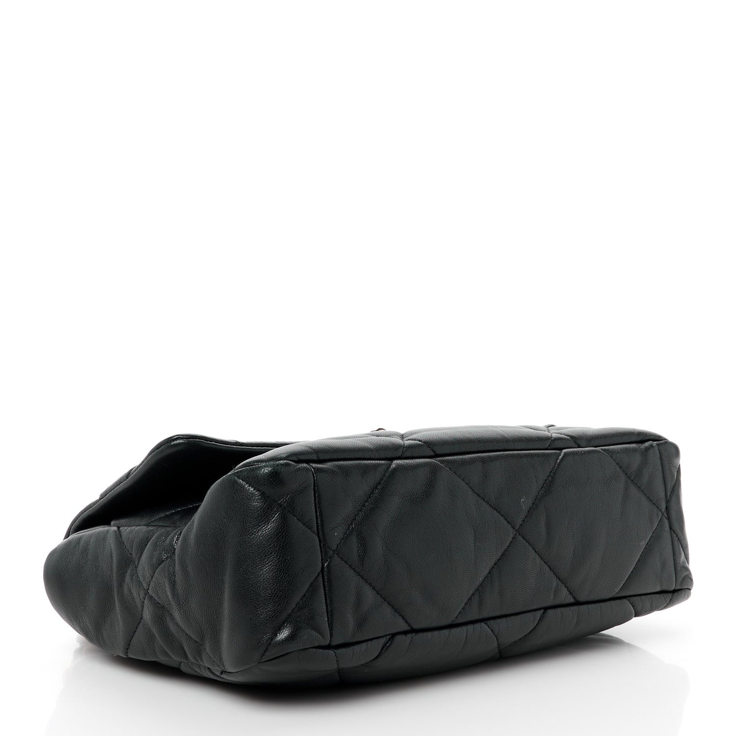 Lambskin Quilted Large Chanel 19 Flap Black