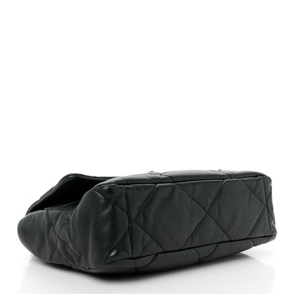Chanel Lambskin Quilted Large Chanel 19 Flap Black 4 of 12