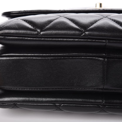 Chanel Lambskin Quilted Small Trendy CC Dual Handle Flap Bag Black 12 of 13