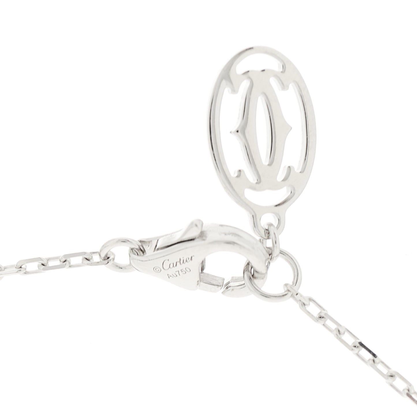 18K White Gold Diamond SM D'Amour Pendant Necklace