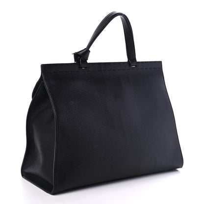 Gucci Calfskin Medium GG Marmont Top Handle Bag Black 2 of 4