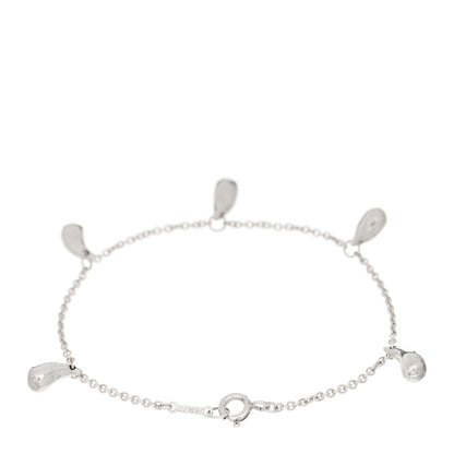 Tiffany Sterling Silver Elsa Peretti Five Station Teardrop Bracelet 2 of 3