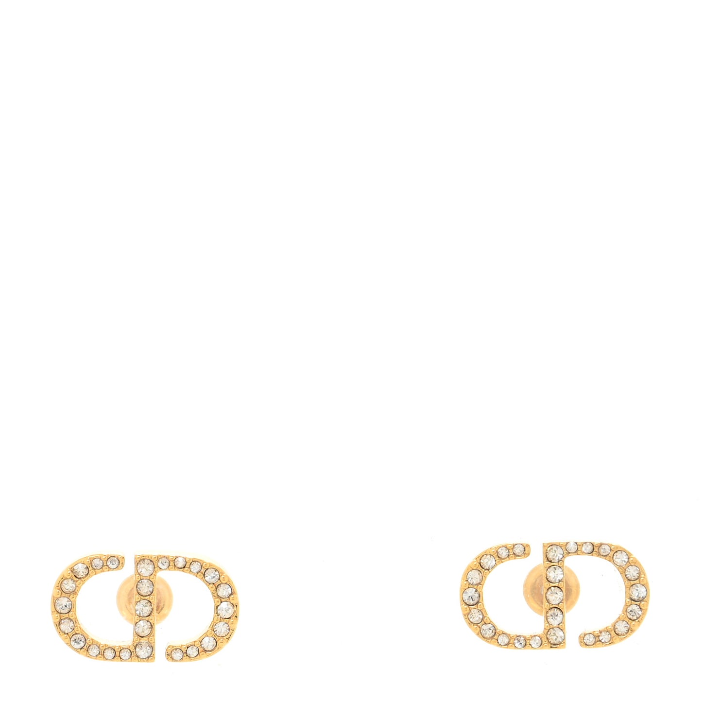 Crystal Clair D Lune Earrings Gold