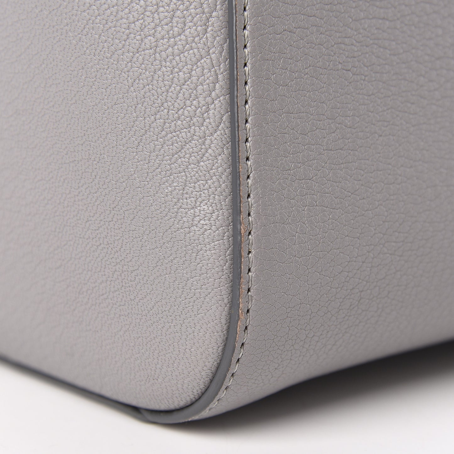 Sugar Goatskin Small Antigona Pearl Grey
