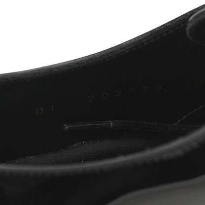 Saint Laurent Patent Baltimora Lace Up Derby Shoes 36.5 Black 9 of 9