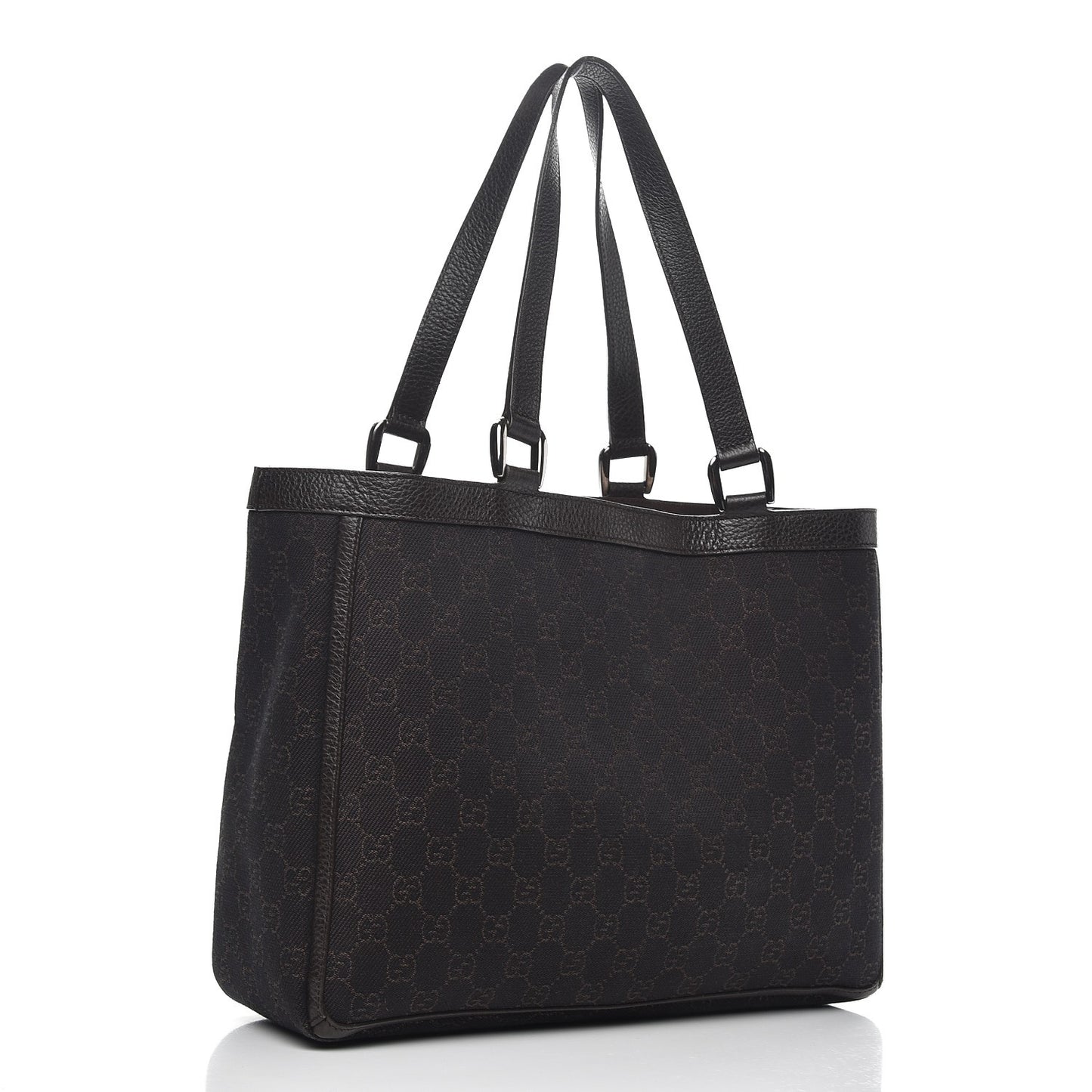Monogram Abbey D Ring Tote Dark Brown