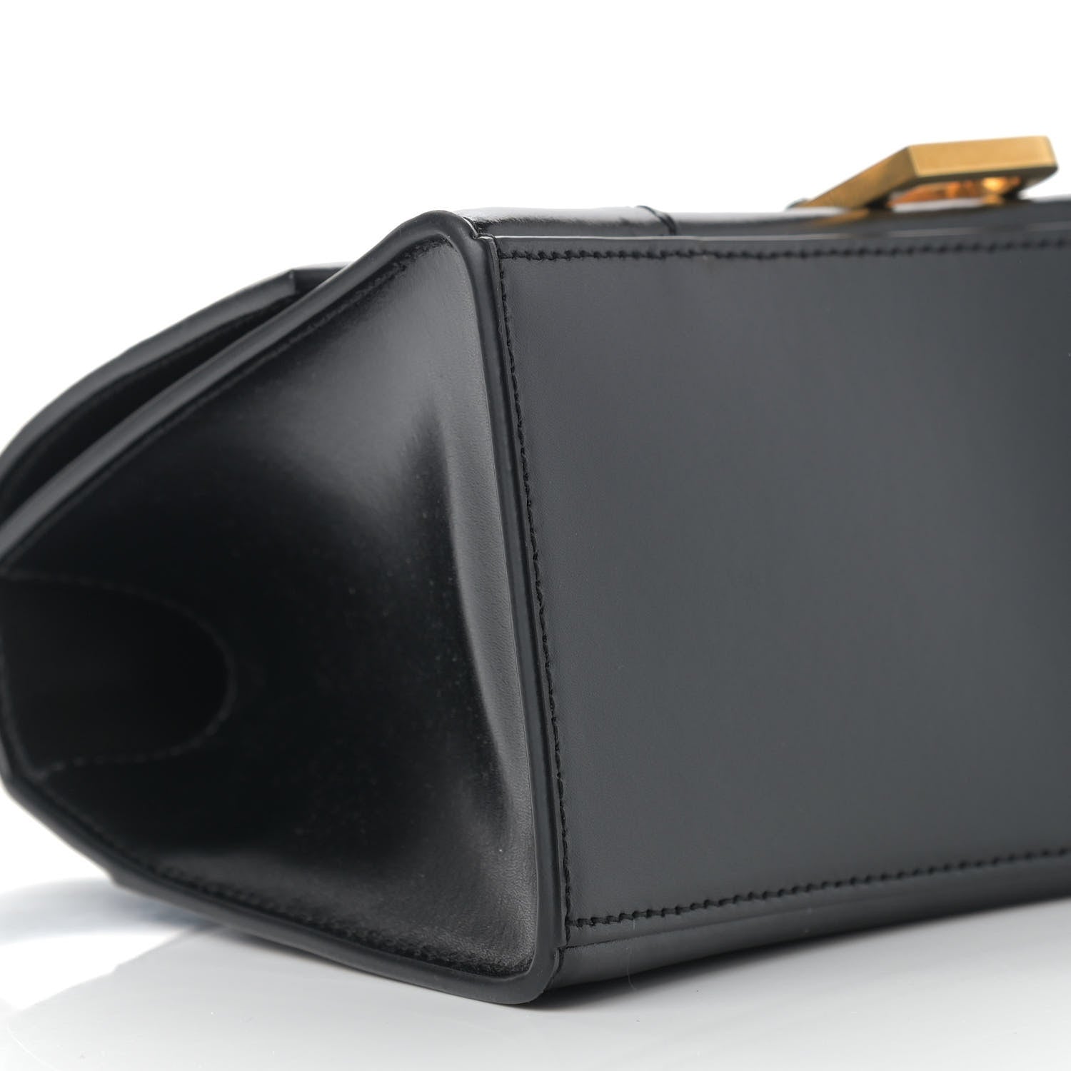 Balenciaga Shiny Box Calfskin Small Hourglass Top Handle Bag Black 9 of 12