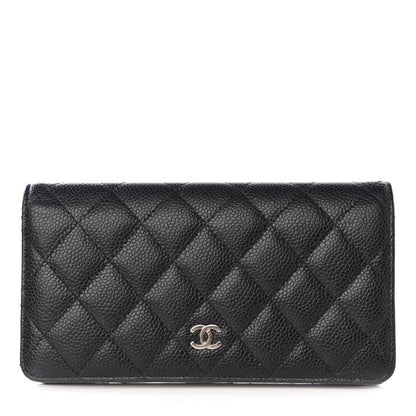 Chanel Caviar Quilted Yen Wallet Black 1 of 7
