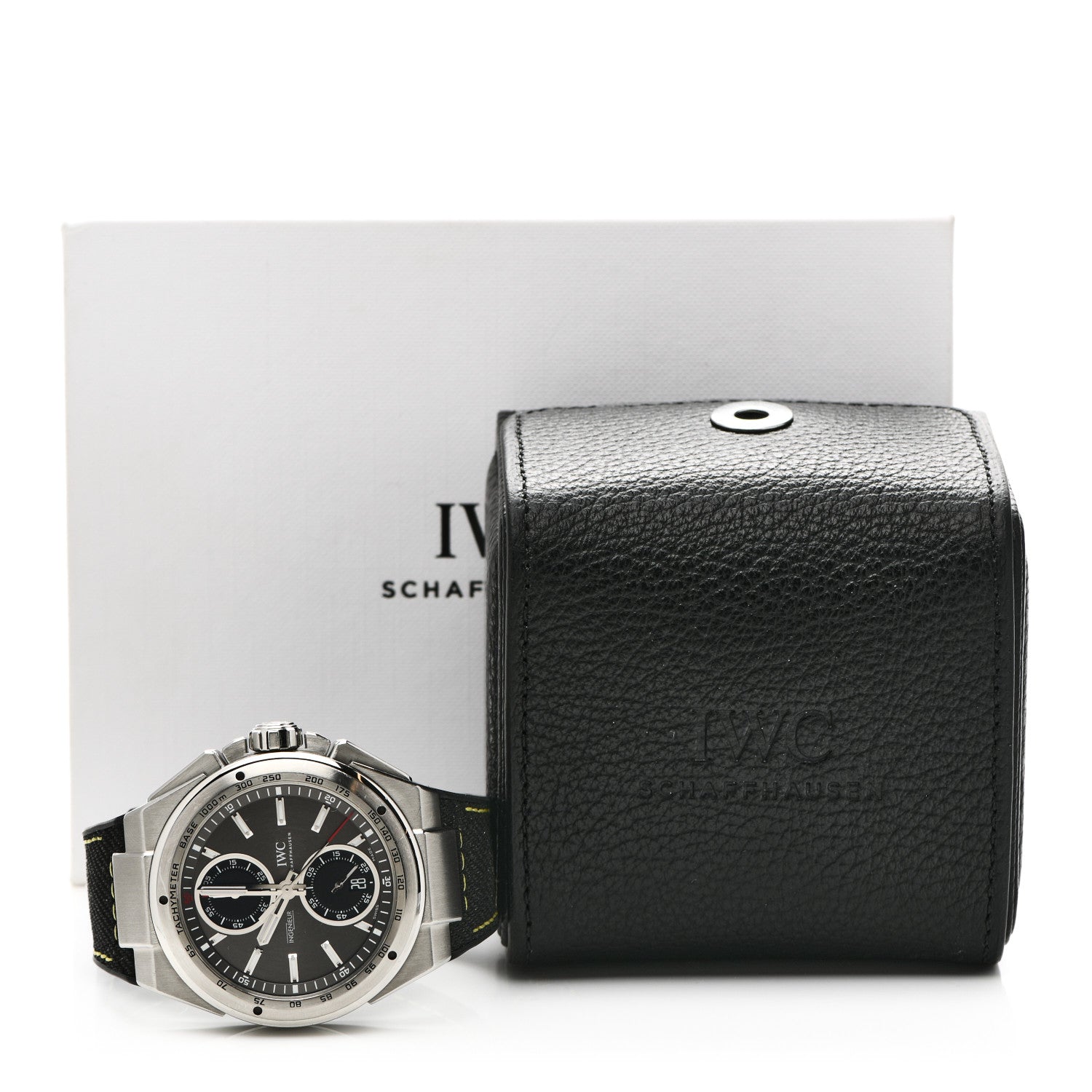 IWC Stainless Steel Fabric 45mm Ingenieur Chronograph Automatic Watch Grey IW378507 5 of 5