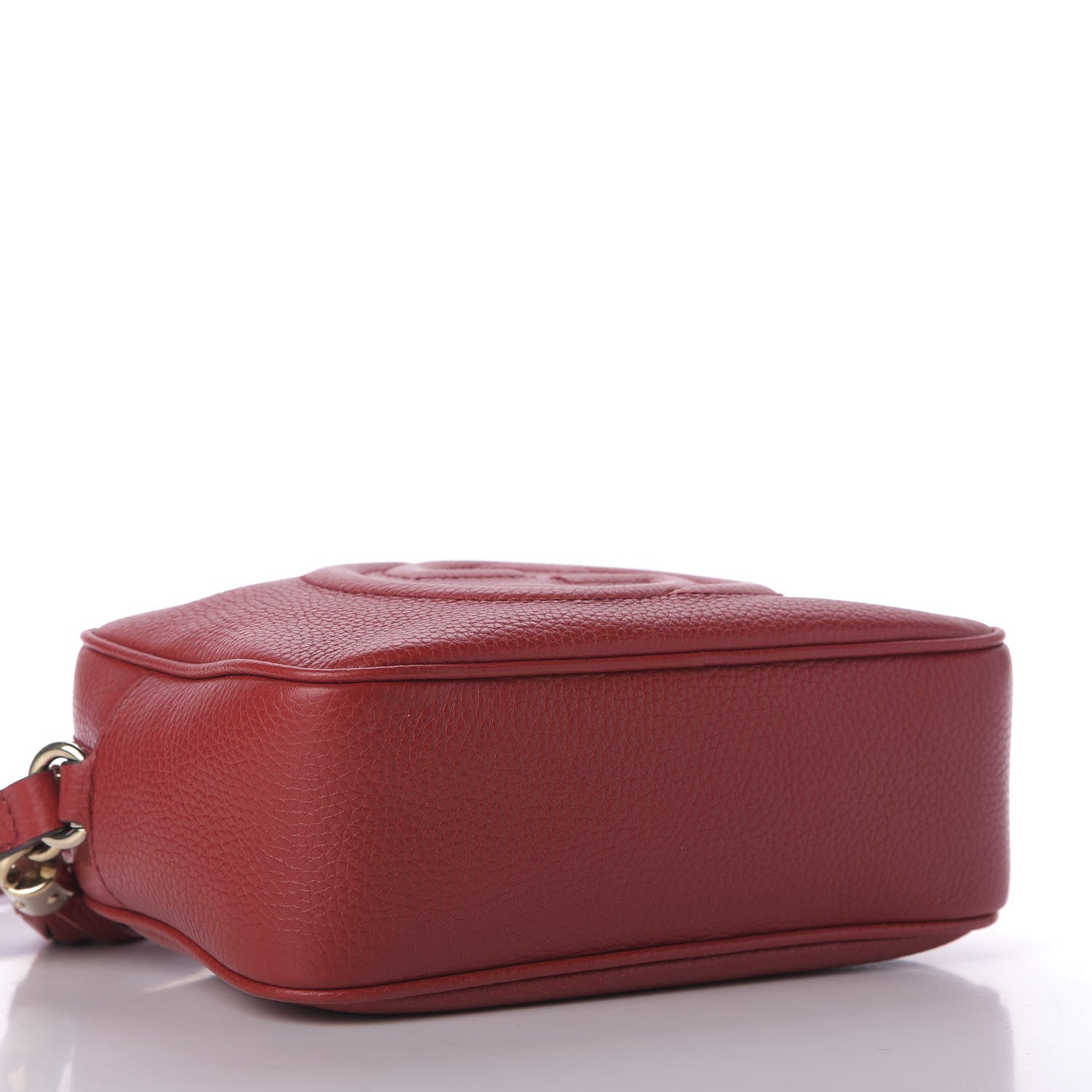 Gucci Pebbled Calfskin Small Soho Disco Bag Tabasco Red 4 of 9