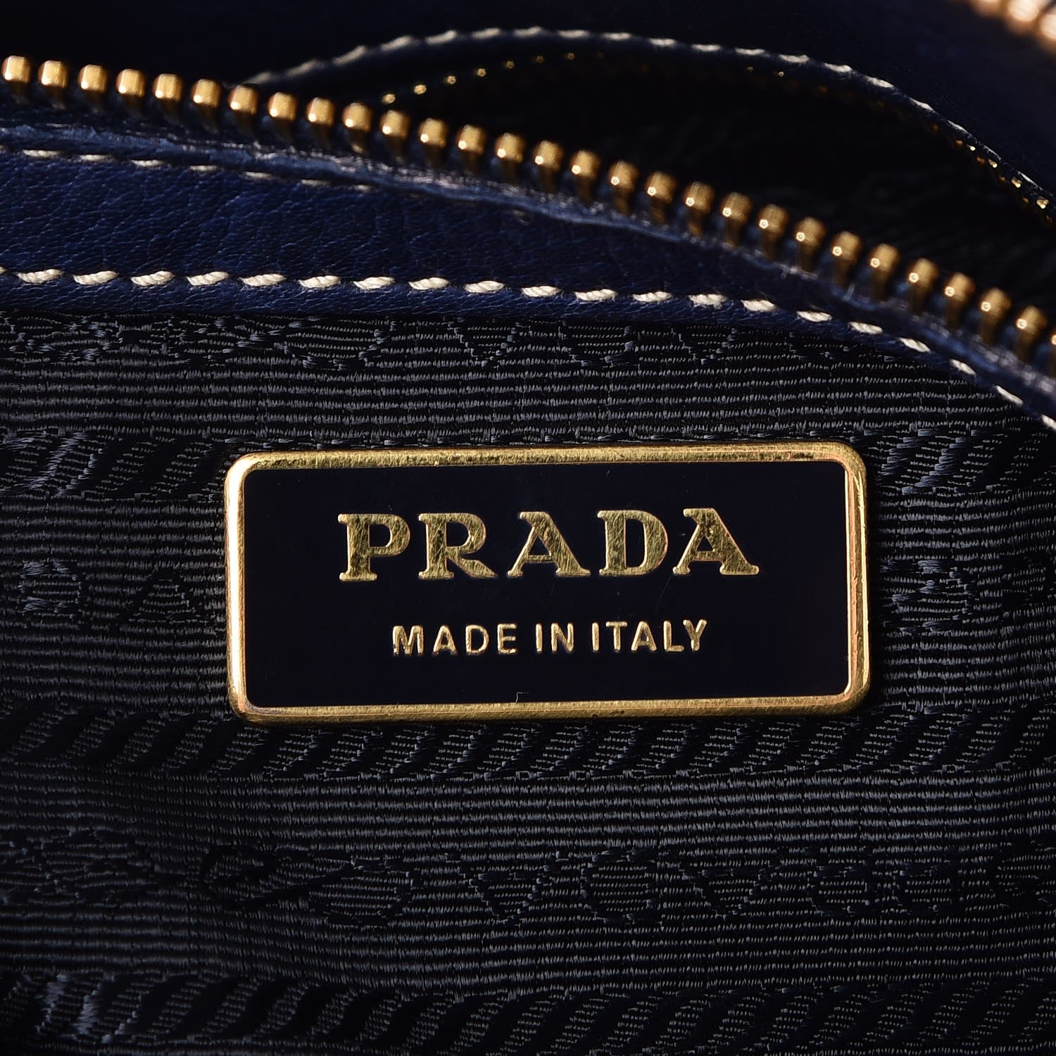Prada Tessuto Nylon Nappa Braided Gaufre Shoulder Bag Bleuette 7 of 8