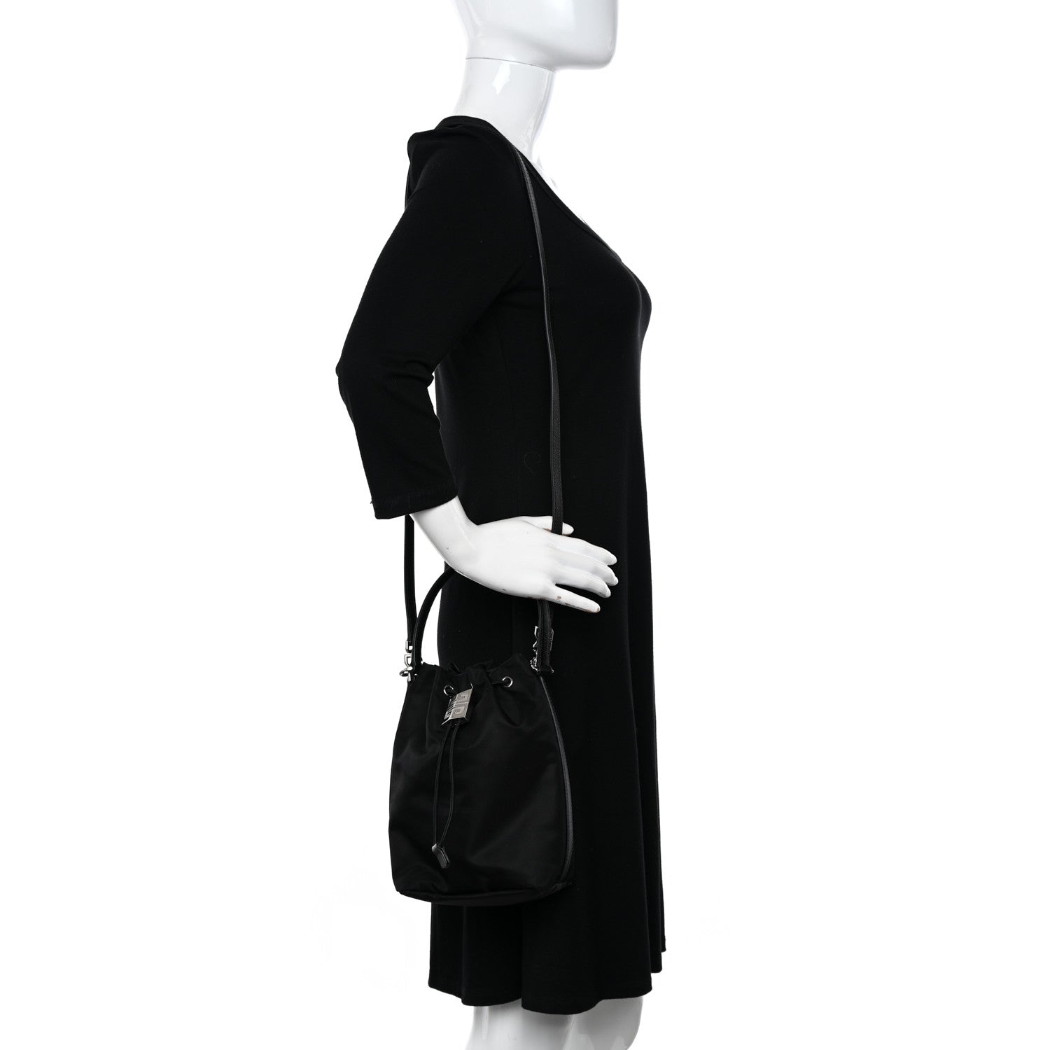 Givenchy Nylon Light 4G Bucket Bag Black 2 of 9