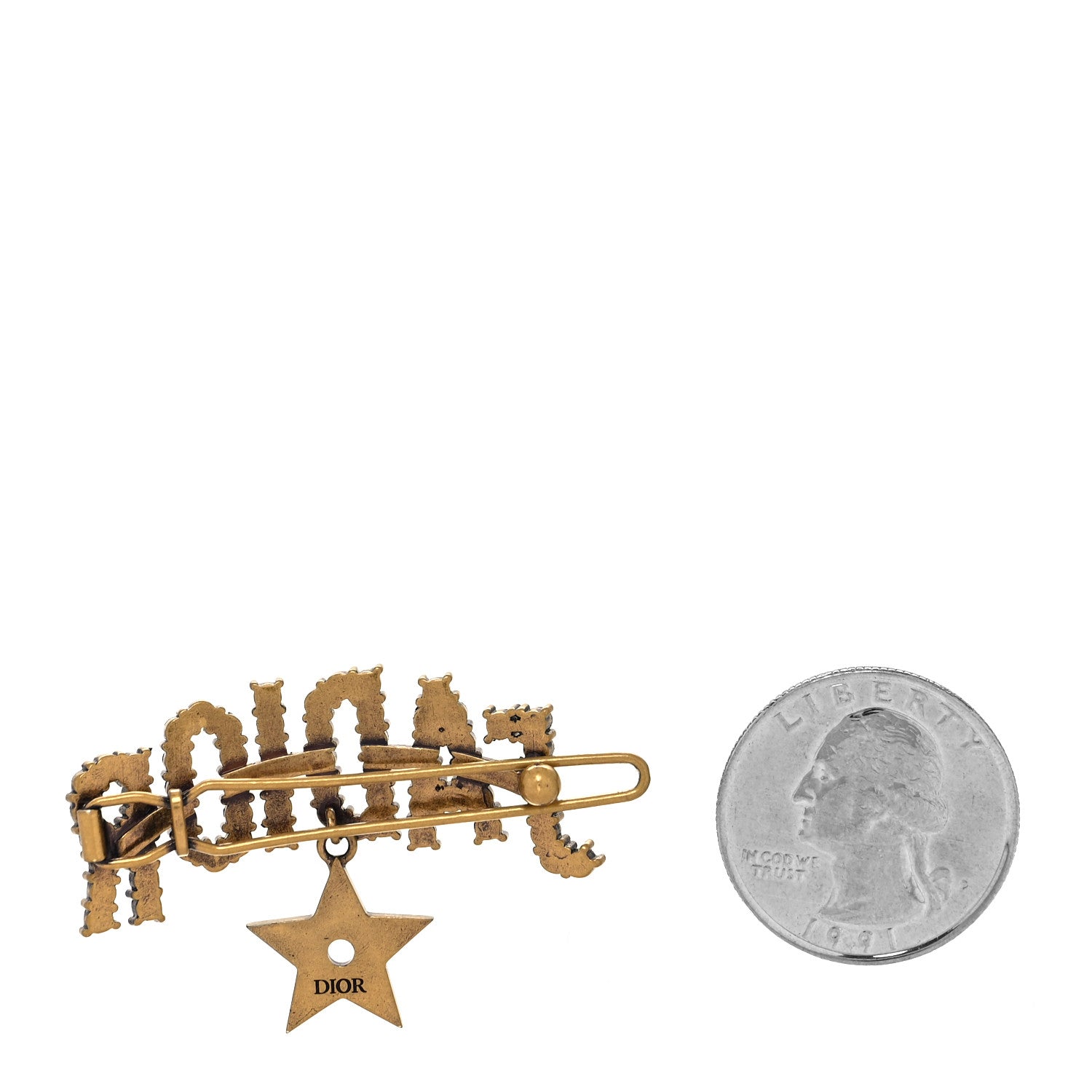 Christian Dior Crystal J'Adior Star Barrette 2 of 3