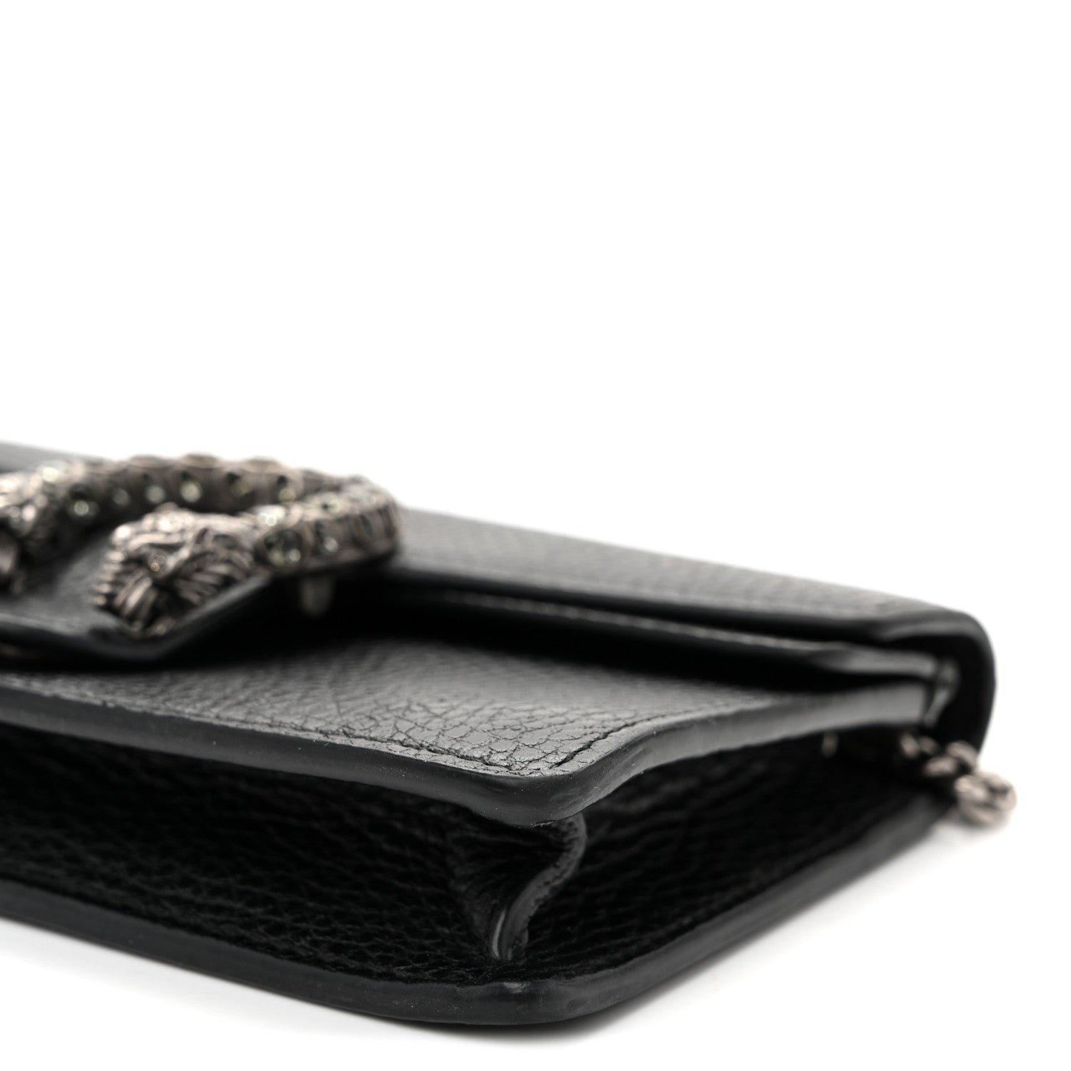 Gucci Calfskin Super Mini Dionysus Shoulder Bag Black 9 of 9