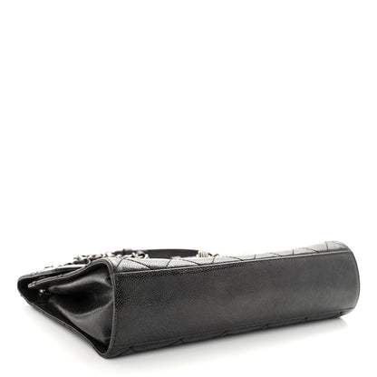 Chanel Crumpled Grained Calfskin Medium CC Crave Flap Black 4 of 11