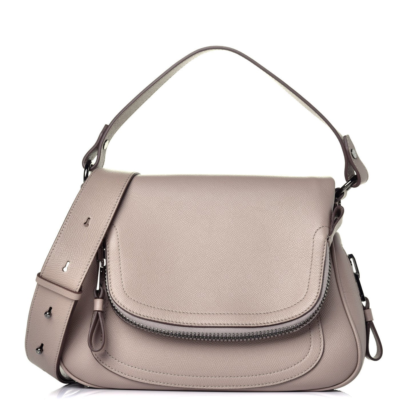Calfskin Medium Jennifer Crossbody Silk Taupe
