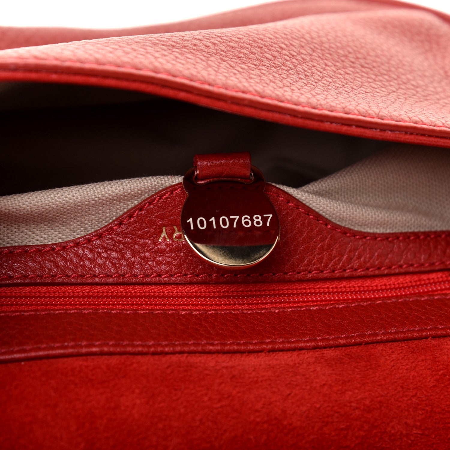 Mulberry Soft Small Grain Small Tessie Satchel Scarlet 9 of 13