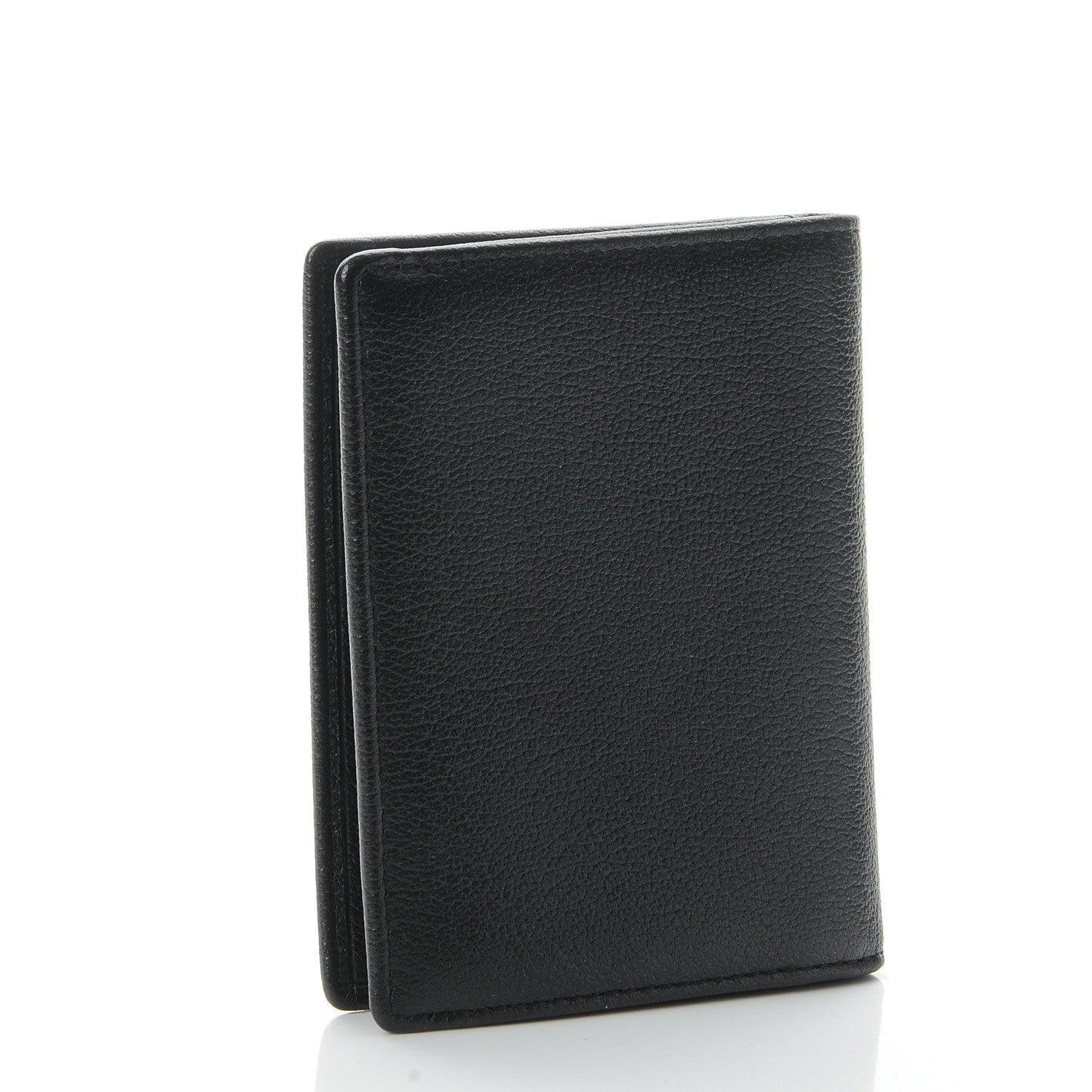 Chanel Goatskin Camellia Card Holder Wallet Black 3 of 9