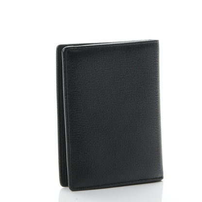 Chanel Goatskin Camellia Card Holder Wallet Black 3 of 9