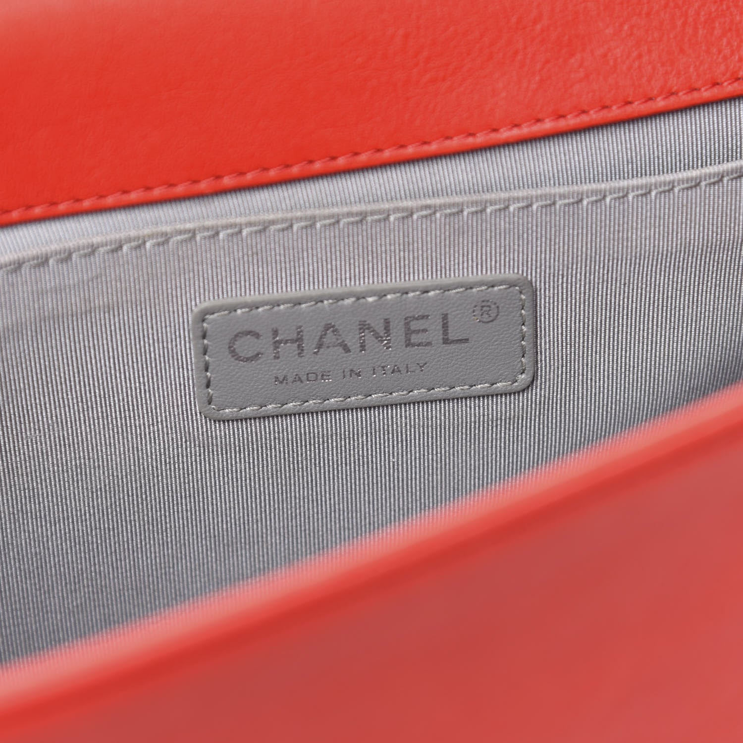 Chanel Calfskin Quilted Double Stitch Medium Boy Flap Red 8 of 12