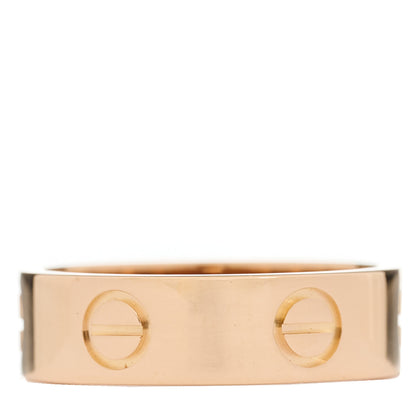 Cartier 18K Pink Gold 5.5mm LOVE Ring 53 6.5 3 of 4