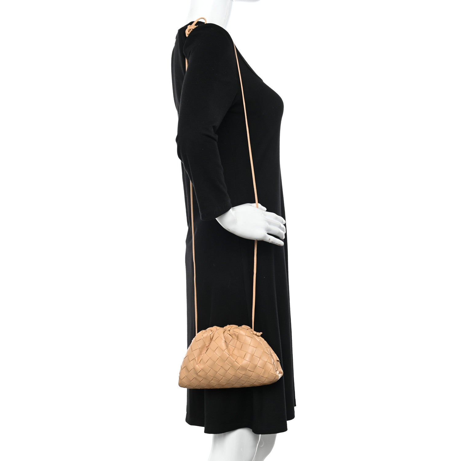 Bottega Veneta Nappa Intrecciato The Mini Pouch Almond 2 of 10