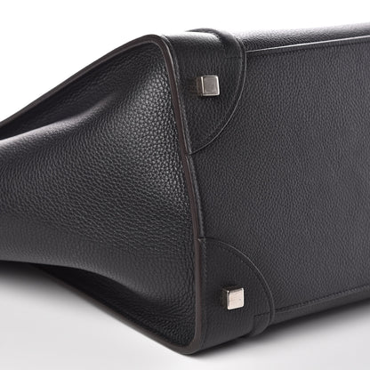 Celine Drummed Calfskin Mini Luggage Black 8 of 13