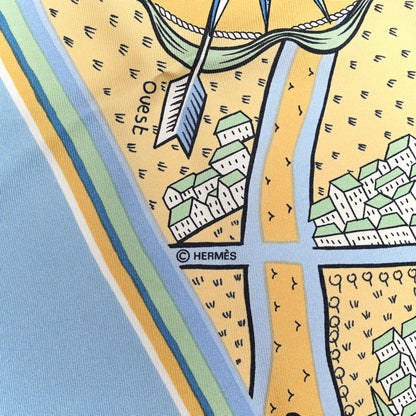Hermes Silk Les Nouveaux Amoureux de Paris Scarf 90 4 of 6