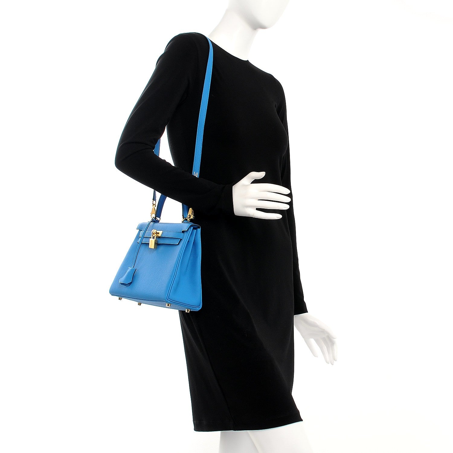 Hermes Togo Kelly Retourne 25 Bleu Zanzibar 2 of 30