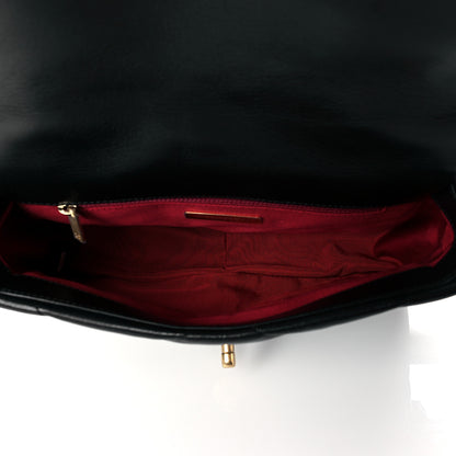 Chanel Shiny Goatskin Quilted Medium Chanel 19 Flap Black 5 of 11