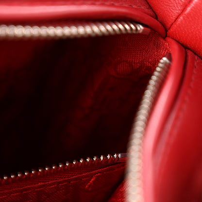 Christian Dior Lambskin Cannage Medium Lady Dior Red 11 of 14