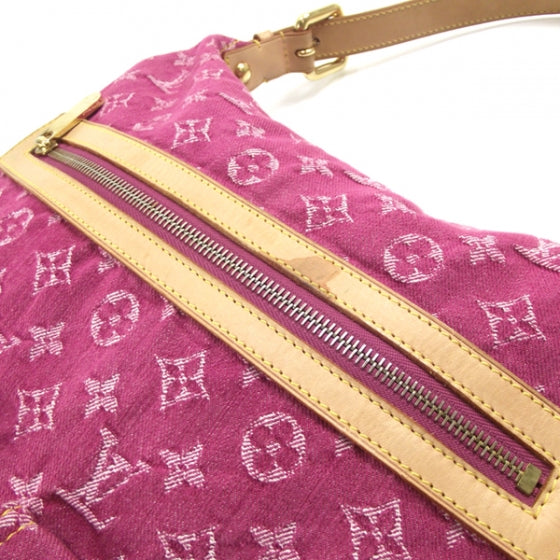 Louis Vuitton Denim Baggy GM Fuchsia 7 of 12