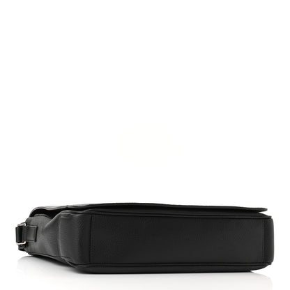 Burberry Grainy Calfskin Embossed Bruno Messenger Black 3 of 8