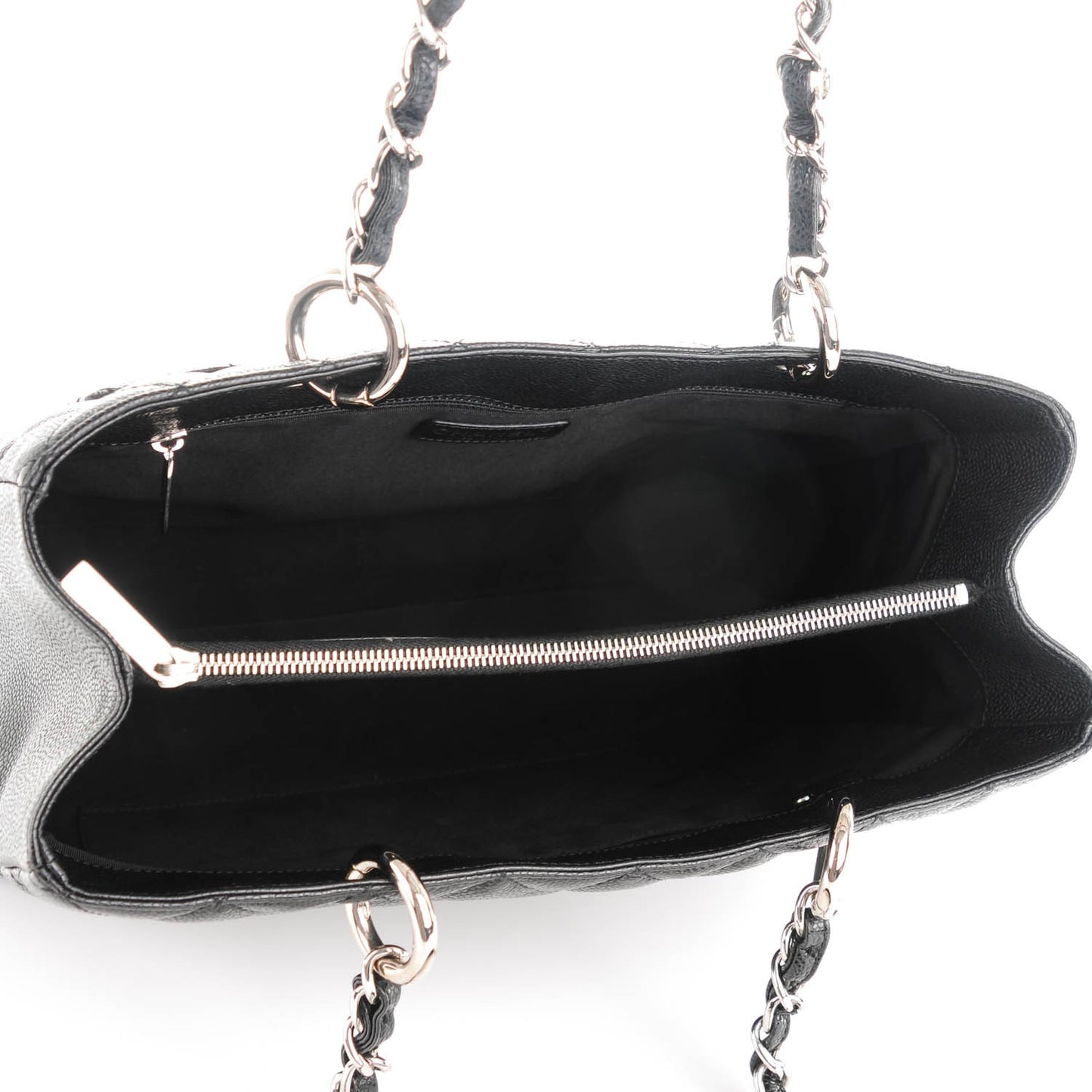 Caviar Quilted Grand Shopping Tote GST Black
