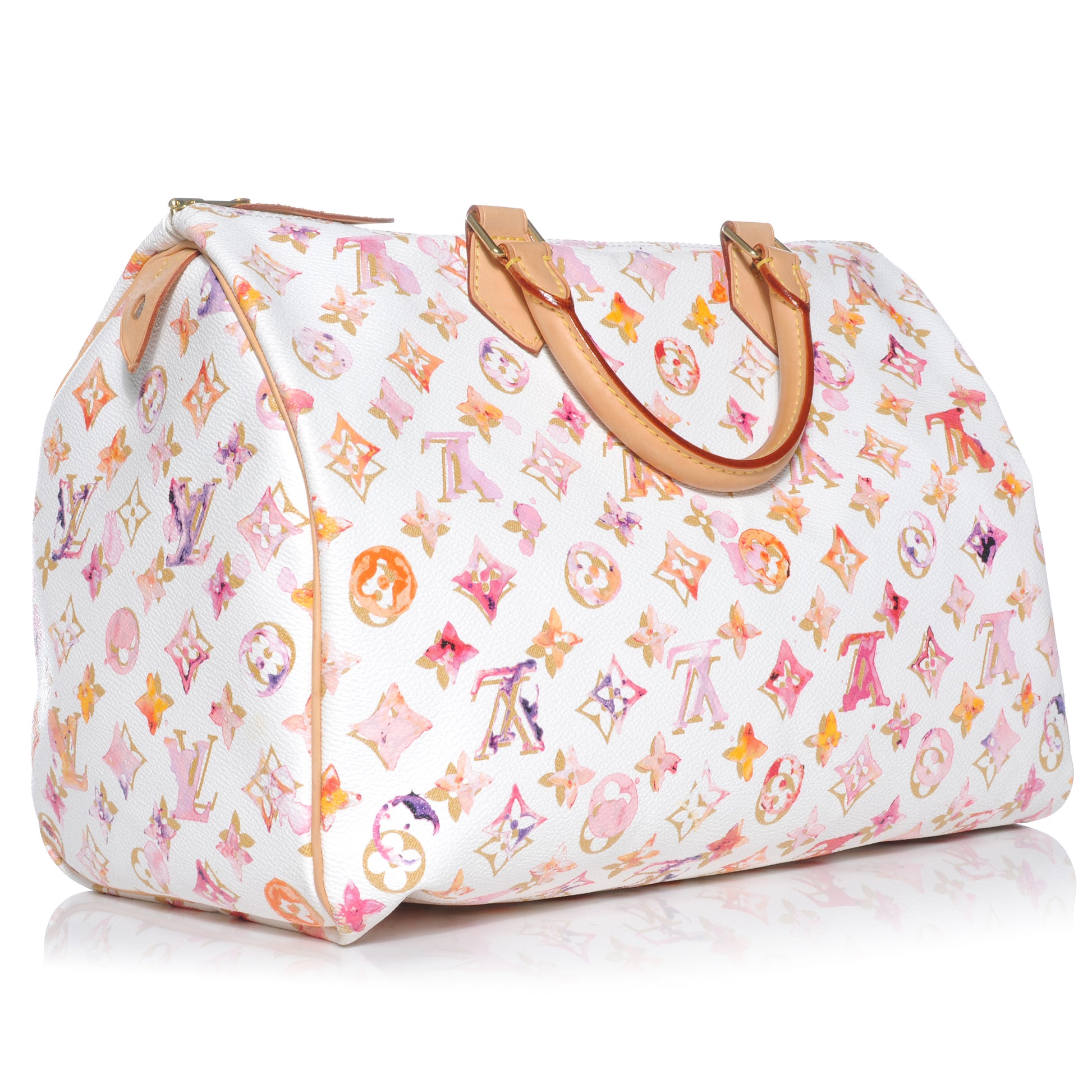 Louis Vuitton Watercolor Aquarelle Speedy 35 White 3 of 7