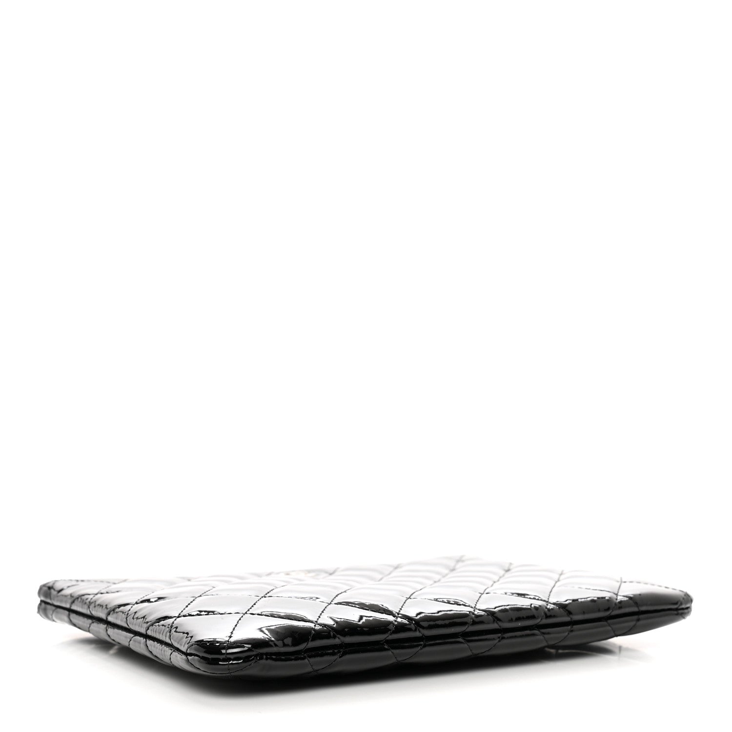 Chanel Patent Calfskin Quilted Medium Cosmetic Case Black 4 of 8