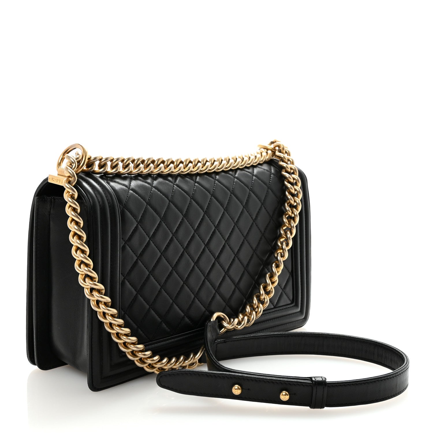 Chanel Lambskin Quilted New Medium Boy Flap Black 3 of 10