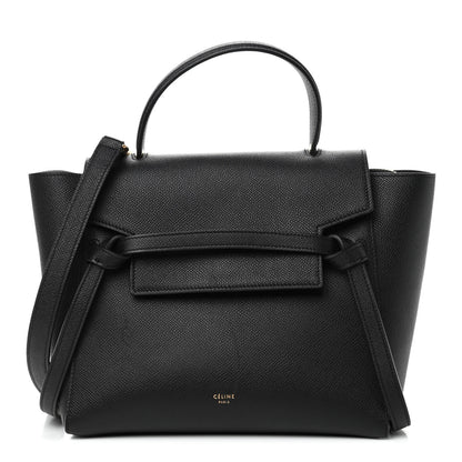 Celine Grained Calfskin Micro Belt Bag Black 1 of 4