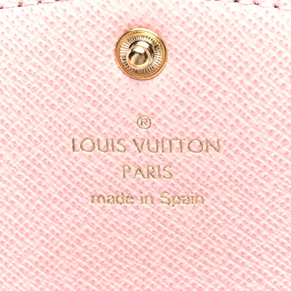 Louis Vuitton Damier Ebene Rosalie Coin Purse Rose Ballerine 6 of 6