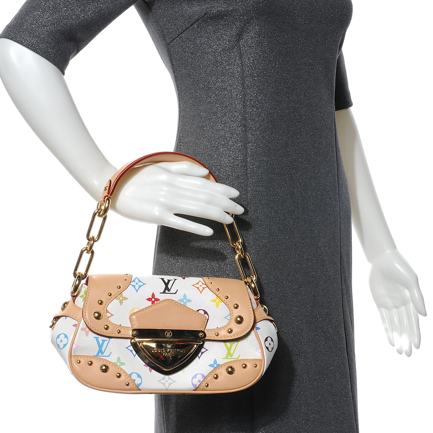 Louis Vuitton Monogram Multicolor Marilyn White 2 of 7