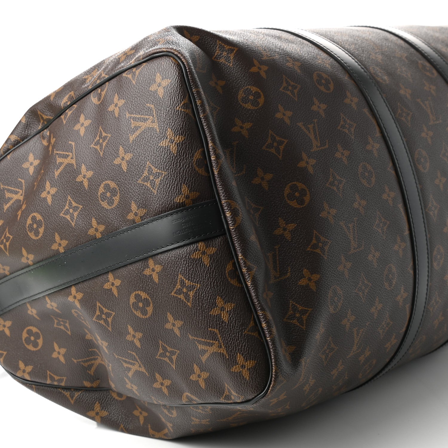 Louis Vuitton Monogram Macassar Keepall Bandouliere 55 8 of 10