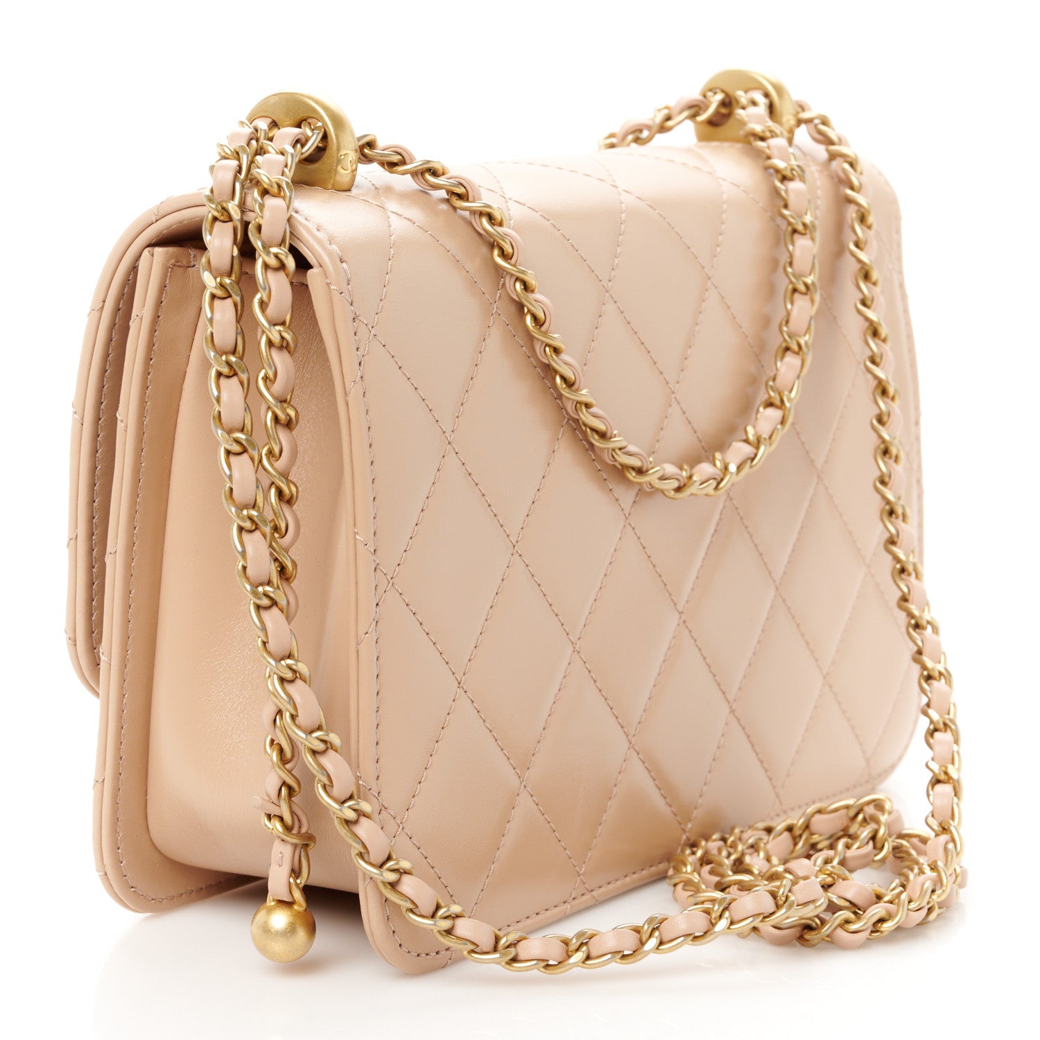 Chanel Calfskin Quilted Perfect Fit Flap Beige 3 of 10