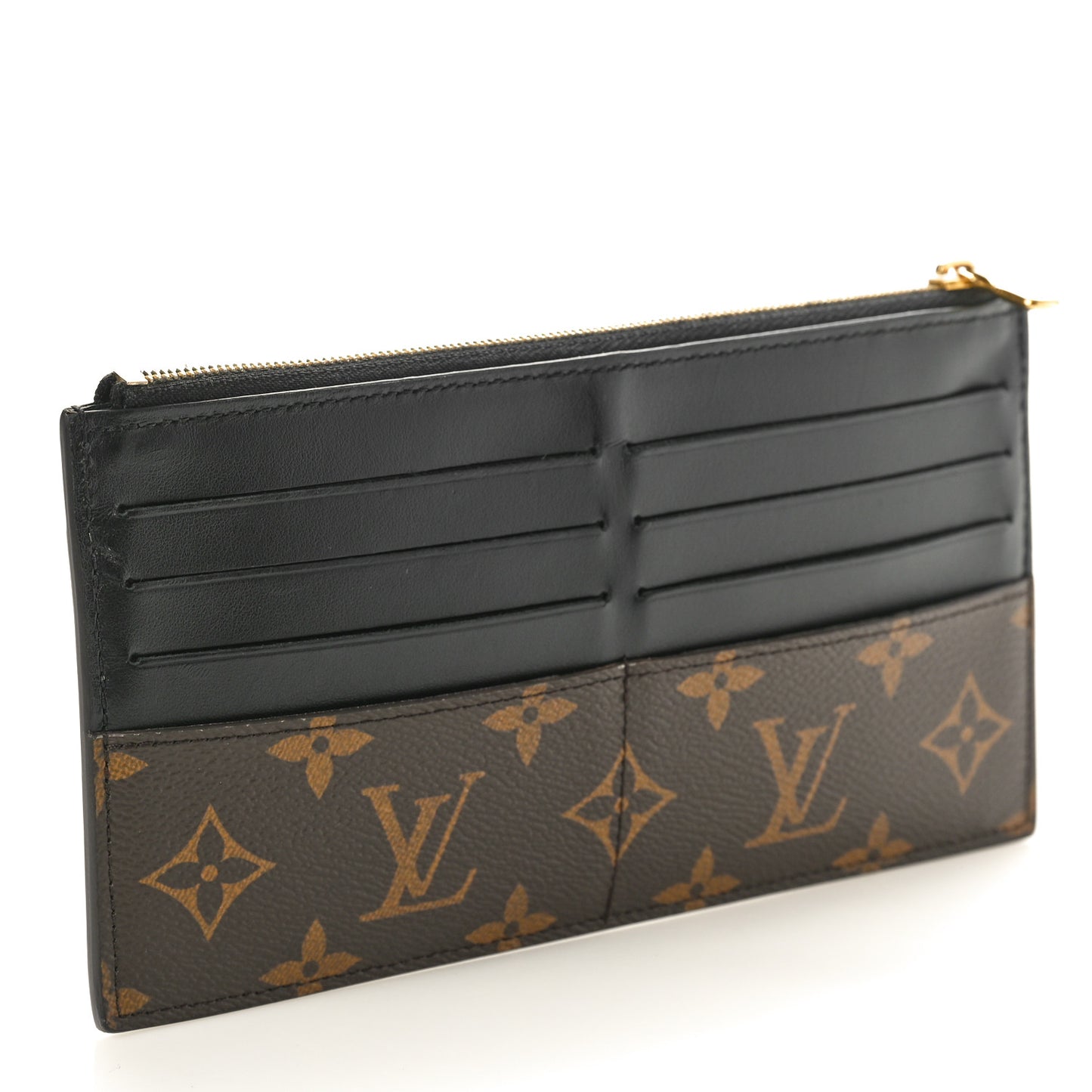 Monogram Slim Purse Black