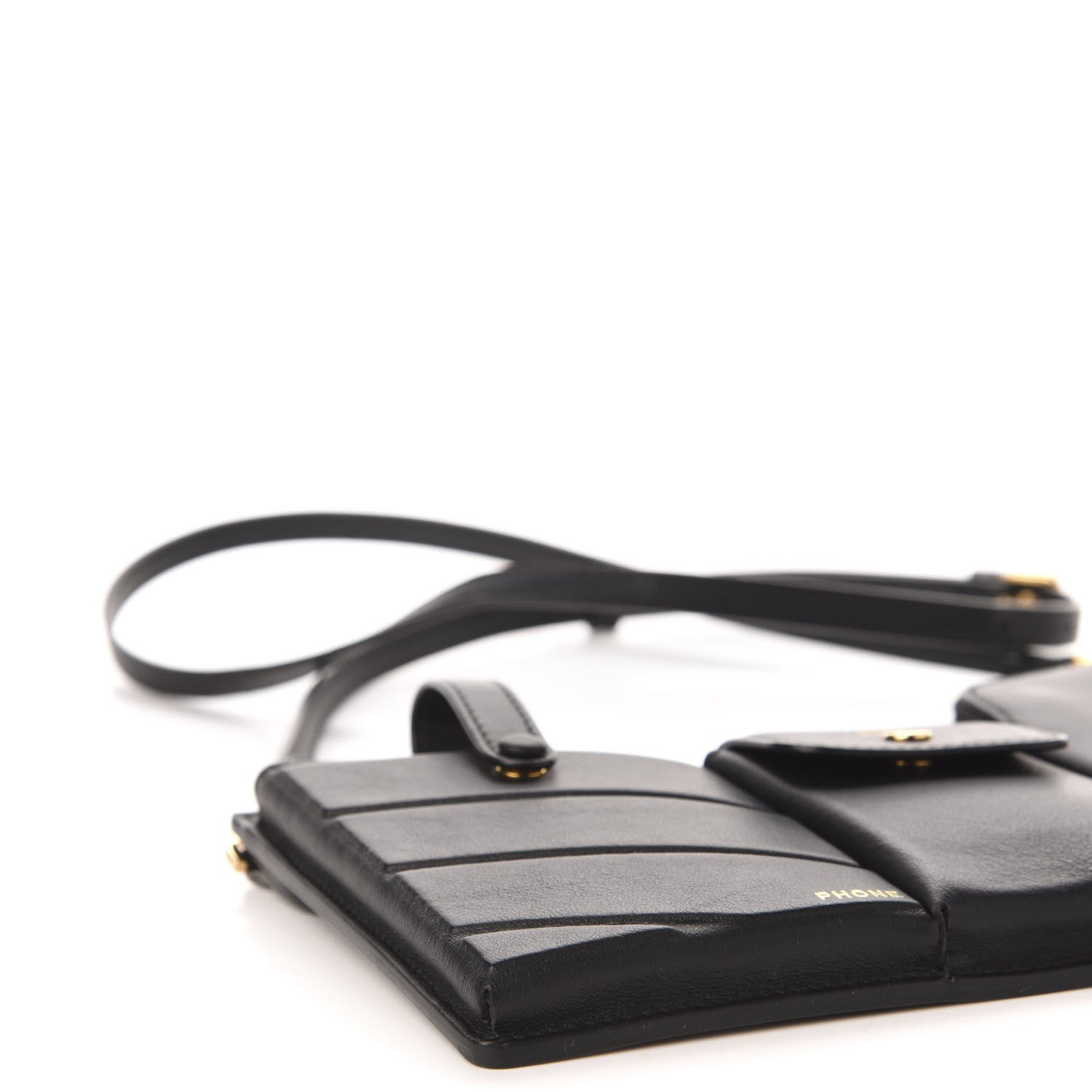 Fendi Vitello Grace 3 Pocket Mini Crossbody Bag Matte Black 7 of 11
