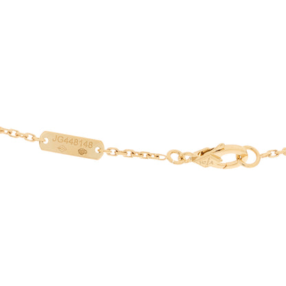 Van Cleef & Arpels 18K Yellow Gold Mother of Pearl Vintage Alhambra Pendant Necklace 6 of 6