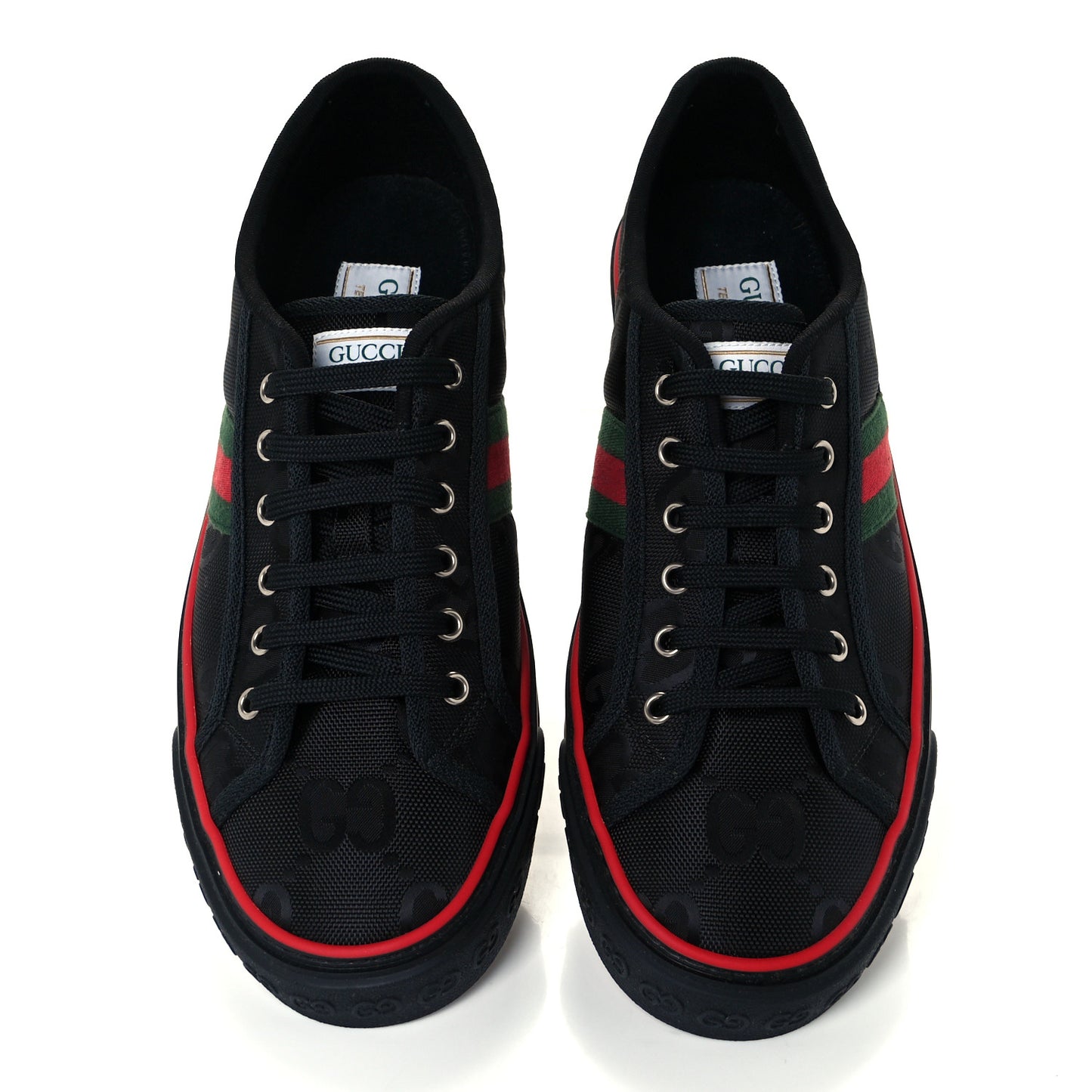 Econyl Nylon Web Monogram Off The Grid Mens 1977 Tennis Sneakers 10 Black